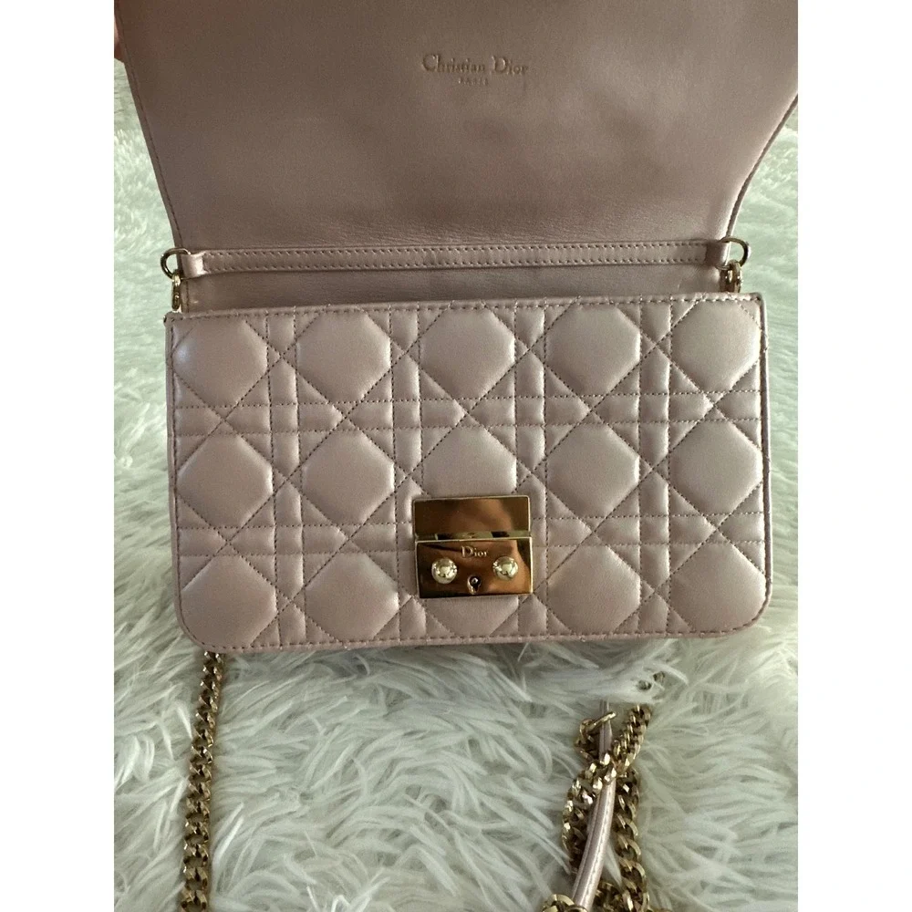Christian Dior Miss Dior Cannage Leather Pink Bag Handbag